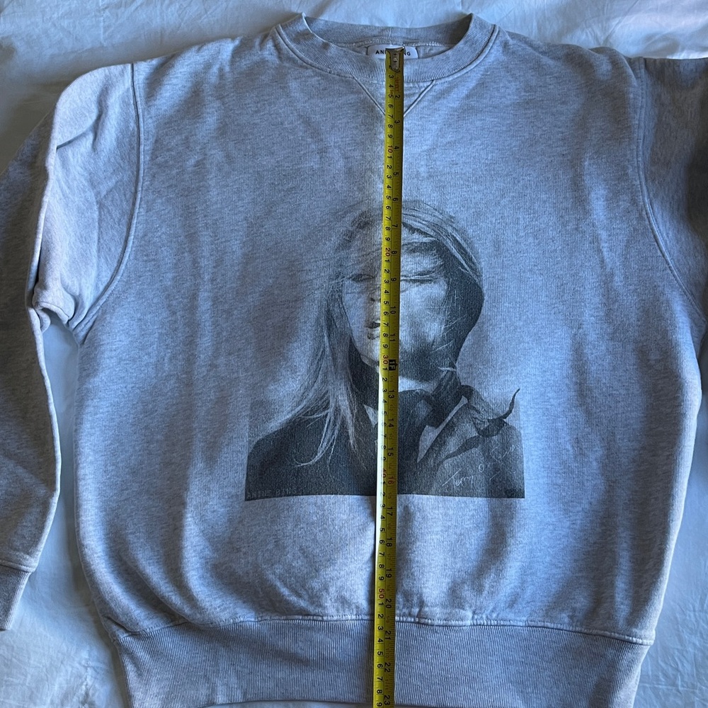 Anine Bing Gray Graphic Sweatshirt - Picture 7 of 8